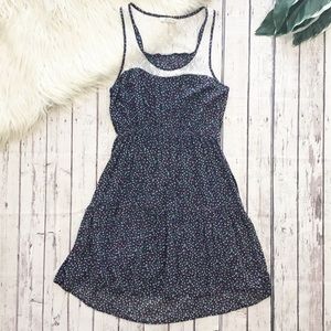 FREEBIRD lace inset floral dress small